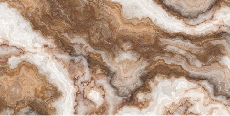 Designer Stone flexible clay cladding in shade Brown White Onyx