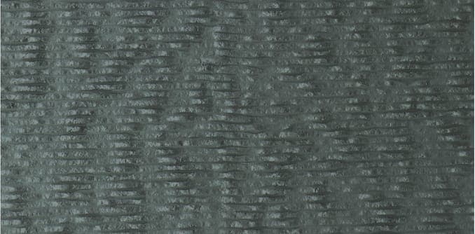 Meteor Stone flexible clay cladding — broken horizontal strata, three tones